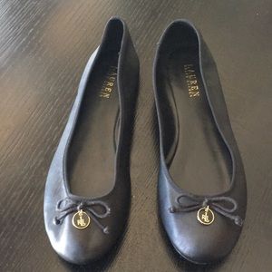 Lauren- Ralph Lauren: Alissa Black Ballet Slippers